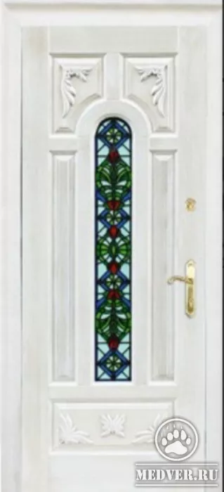 Декоративная витражная дверь-1